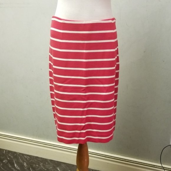 Banana Republic red and white striped skirt Women's size 4 (K12) - Picture 5 of 7